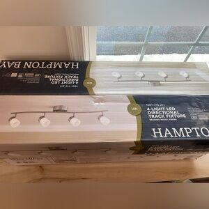 New HAMPTON bay 4-Light LED Directional Track Fixture - Brushed Nickel